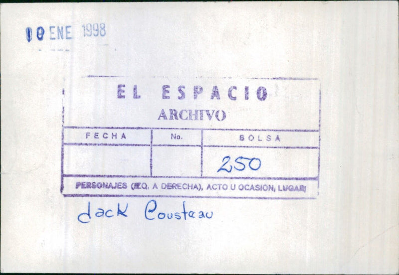 Jacques-Yves Cousteau - Vintage Photograph