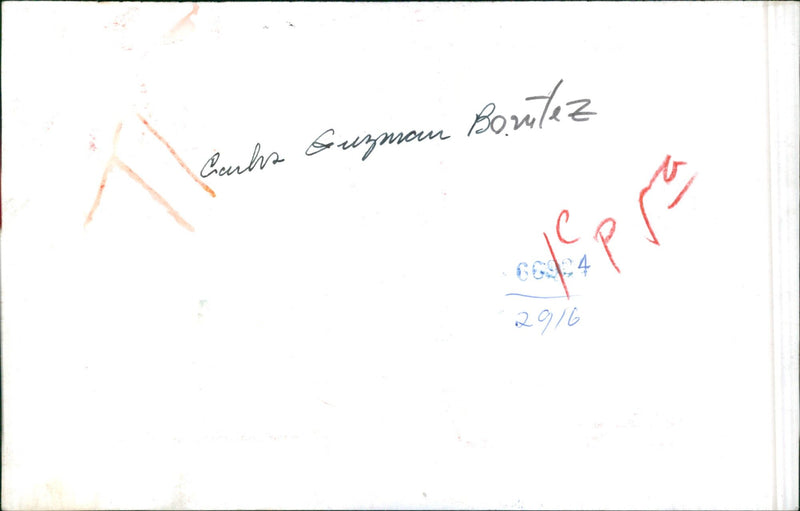 Carlos Guzmán Benitez - Vintage Photograph