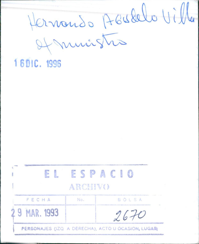 Hernando Agudelo Villa - Vintage Photograph