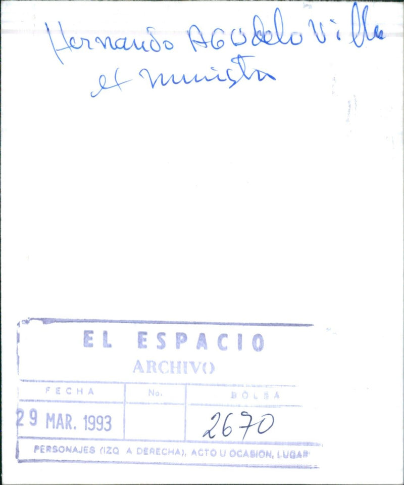 Hernando Agudelo Villa - Vintage Photograph