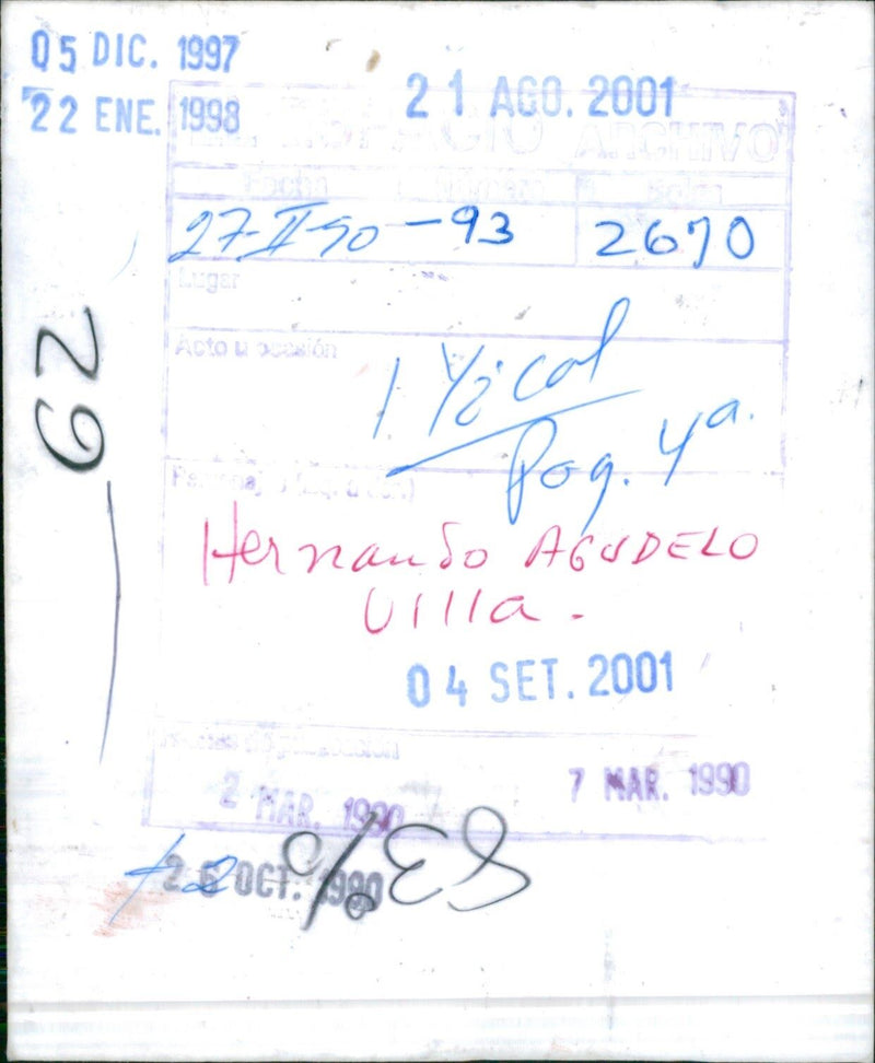 Hernando Agudelo Villa - Vintage Photograph