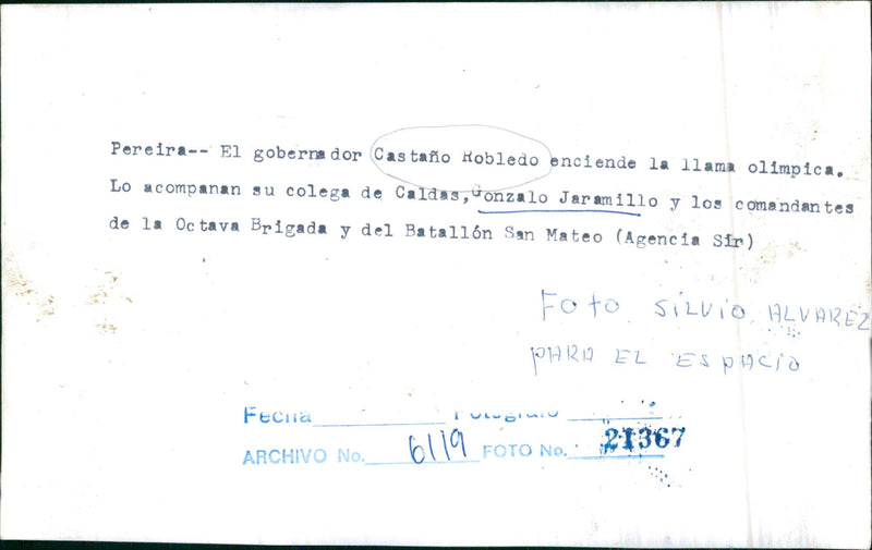 Castaño Robledo and Gonzalo Jaramillo - Vintage Photograph