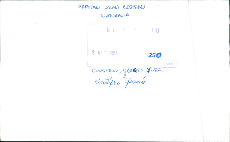 Jacques-Yves Cousteau - Vintage Photograph