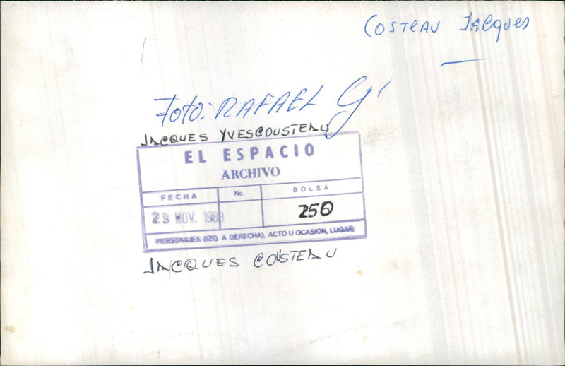 Jacques-Yves Cousteau - Vintage Photograph