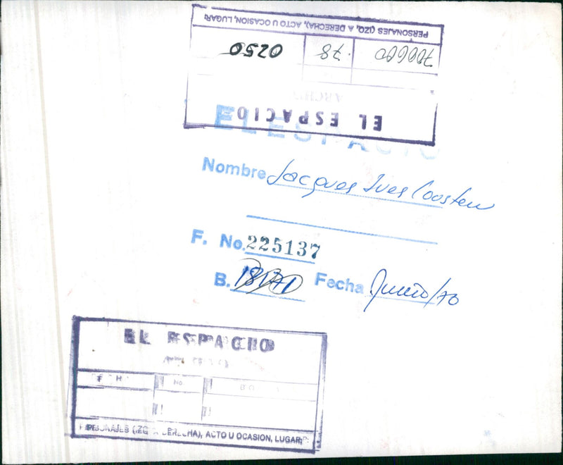 Jacques-Yves Cousteau - Vintage Photograph