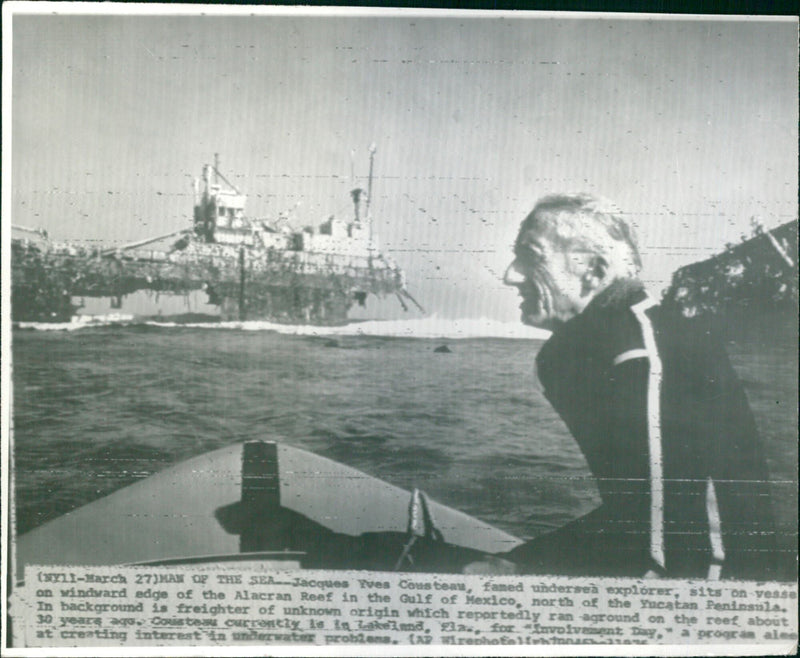 Jacques-Yves Cousteau - Vintage Photograph