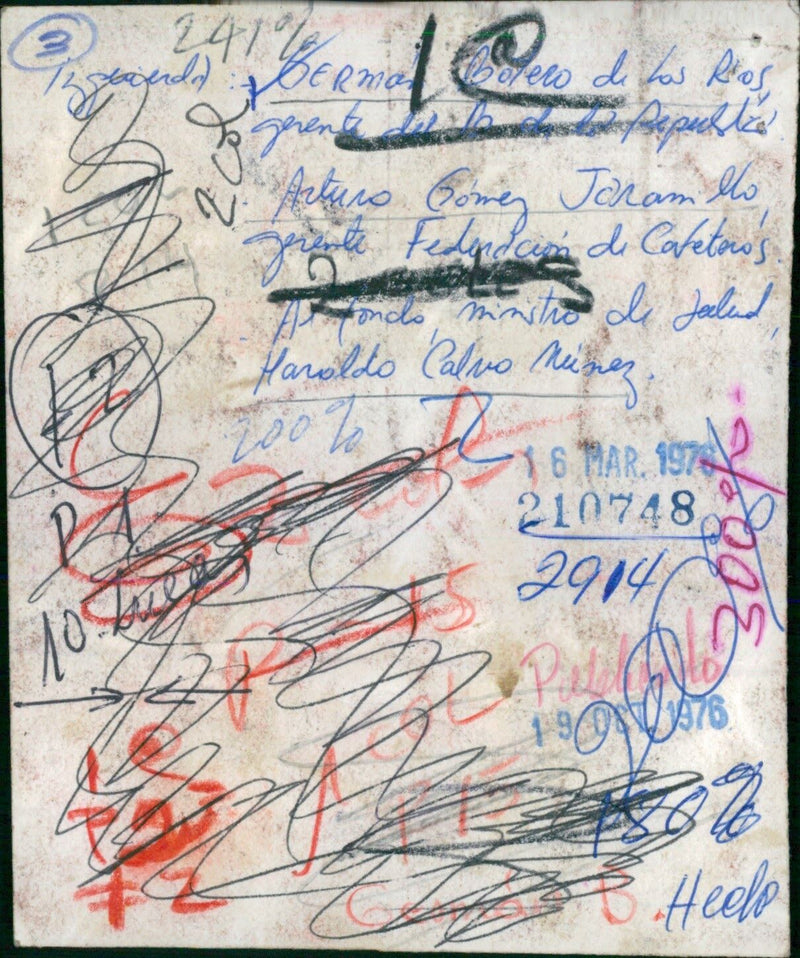 Germán Botero de los Ríos,Arturo Gomez Jaramillo, Haroldo Calvo Nuñez - Vintage Photograph