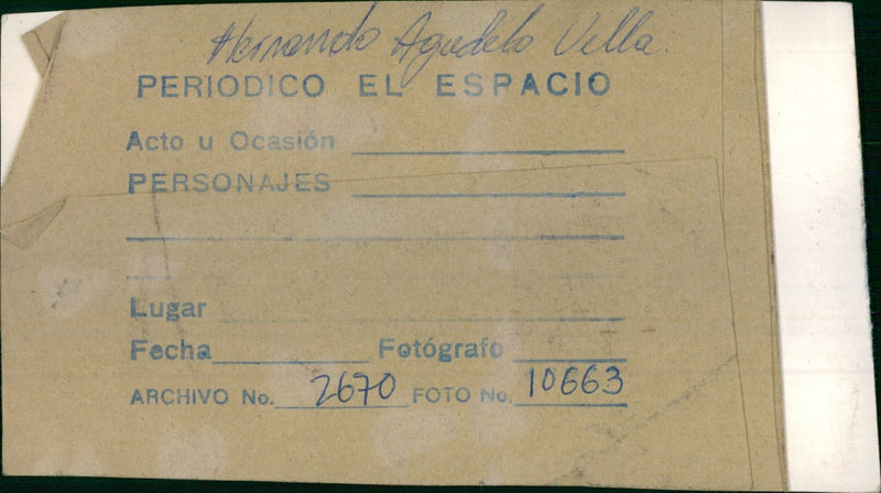 Hernando Agudelo Villa - Vintage Photograph