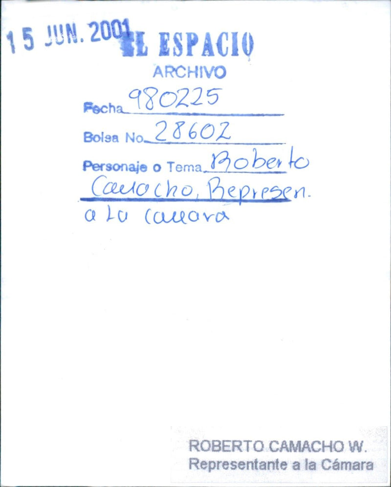 Roberto Camacho W. - Vintage Photograph