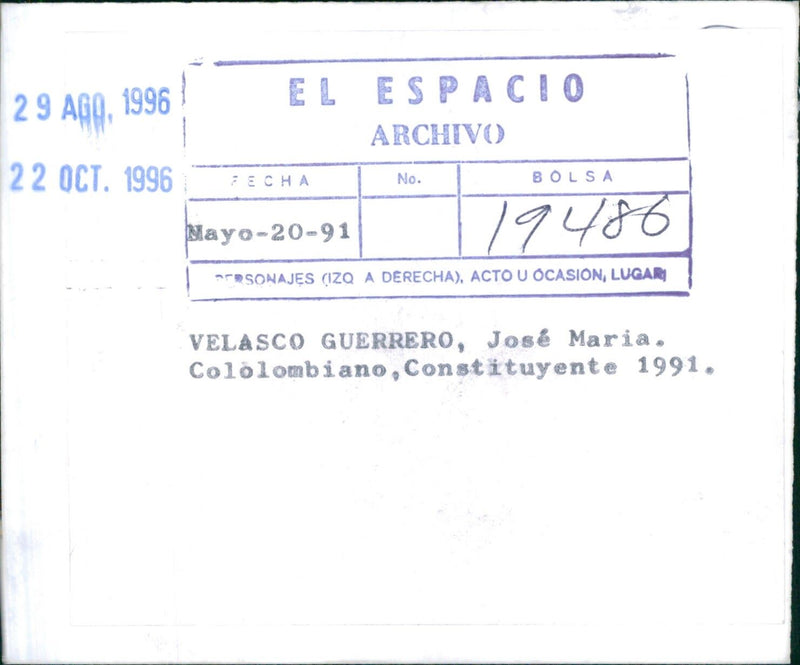 José María Velasco Guerrero - Vintage Photograph