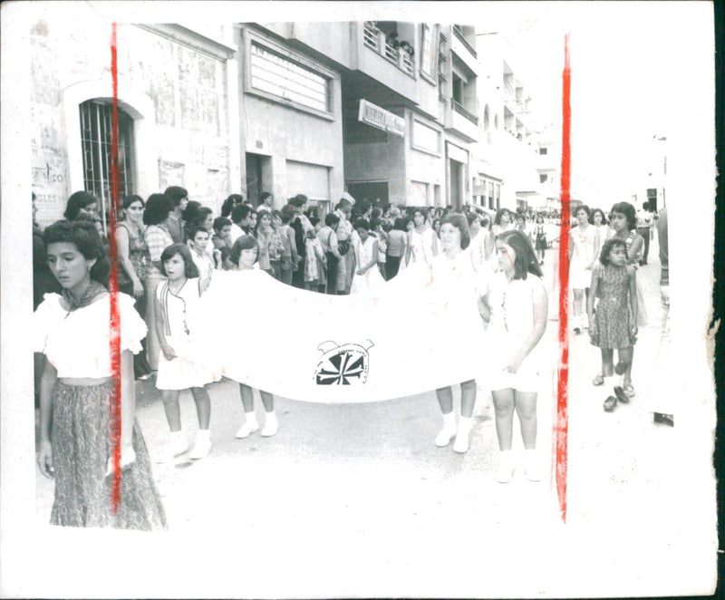 Inauguration of the Student Sports Competition in Cartago - Vintage Photograph