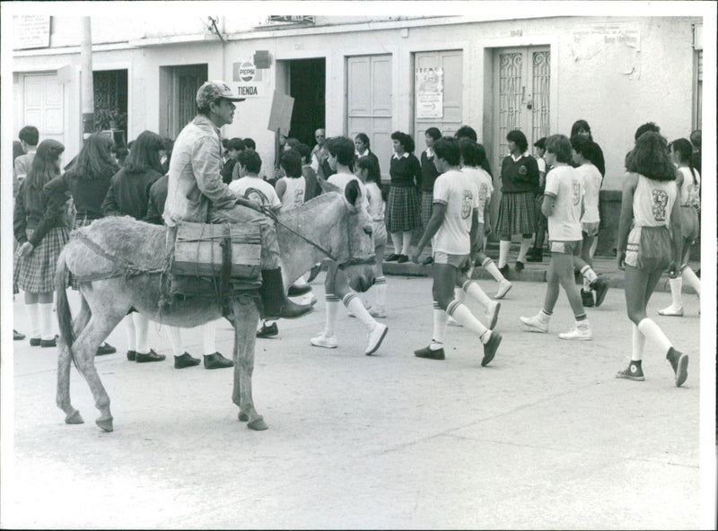 Parade of Students - Vintage Photograph