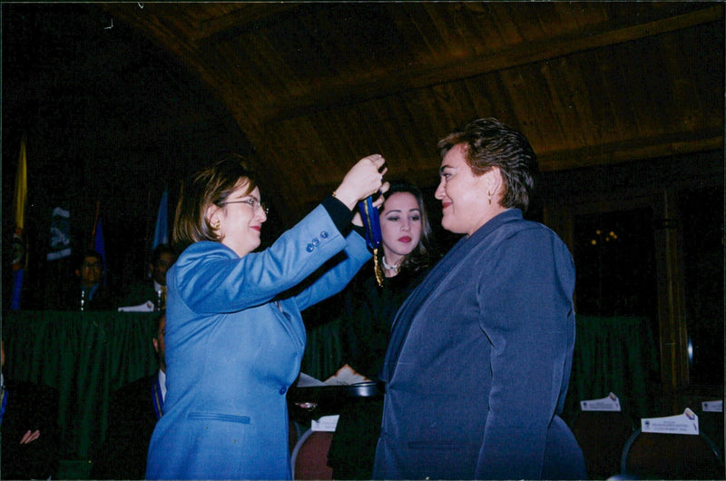 Luz Marina Rivera de Ballesteros and Gina Magnolia Riaño Barón - Vintage Photograph