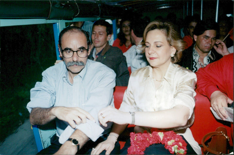 Horacio Serpa Uribe and his wife, Rosita Moncada - Vintage Photograph