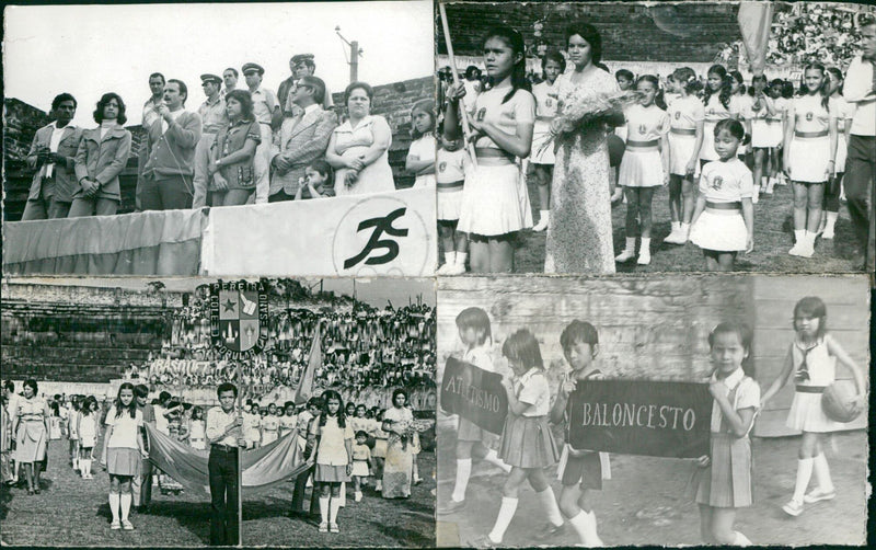 Inter-school sports competition in the "La Castellana" - Vintage Photograph