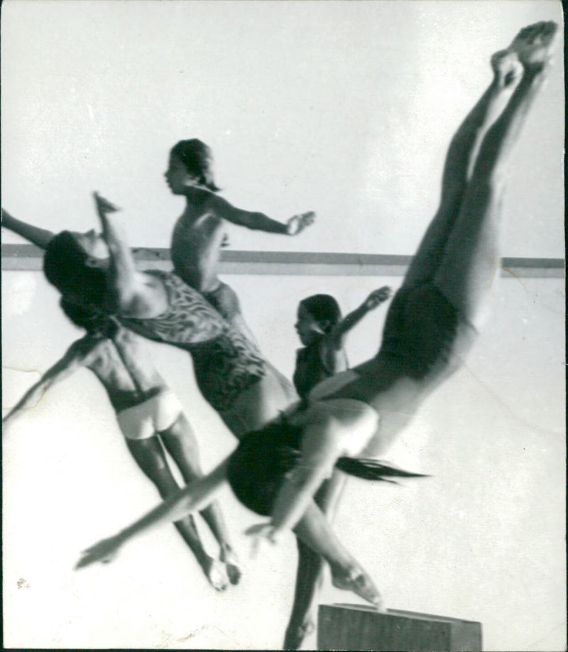 Swimming - Vintage Photograph