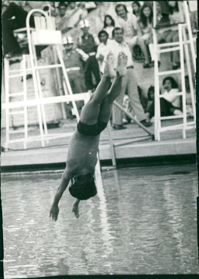 Swimming - Vintage Photograph