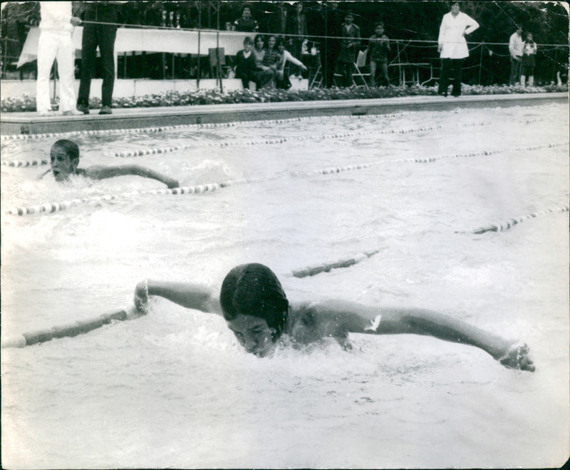 Swimming - Vintage Photograph