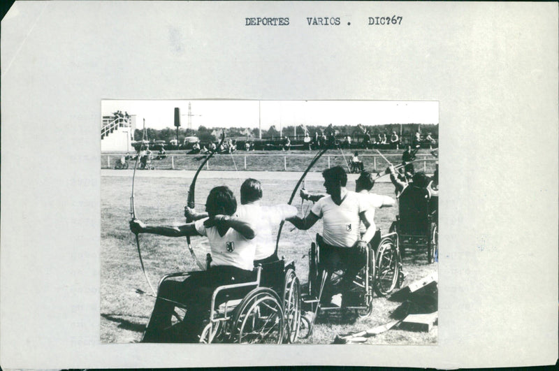 Mastering the disease with the help of sport - Vintage Photograph