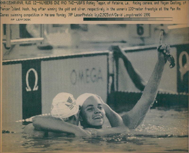 Panamerican Games In Cuba: Swimming - Vintage Photograph
