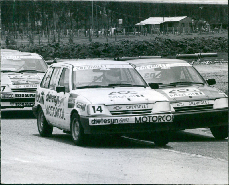 Car racing - Vintage Photograph