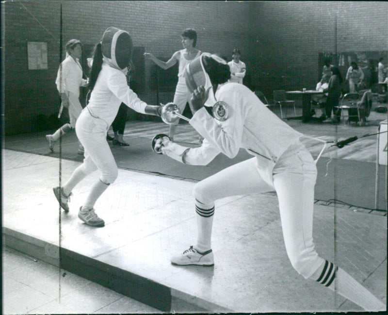 International fencing competition - Vintage Photograph