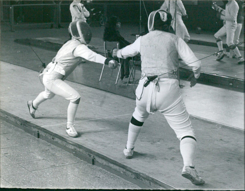 Fencing - Vintage Photograph