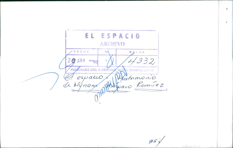 Myriam Amparo Ramirez - Vintage Photograph