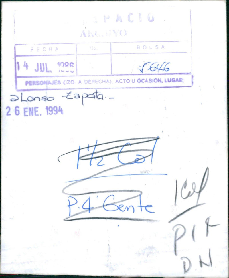 Alonso Zapata - Vintage Photograph