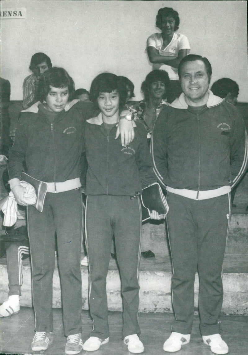 Youth Table Tennis championships Brazil - Vintage Photograph