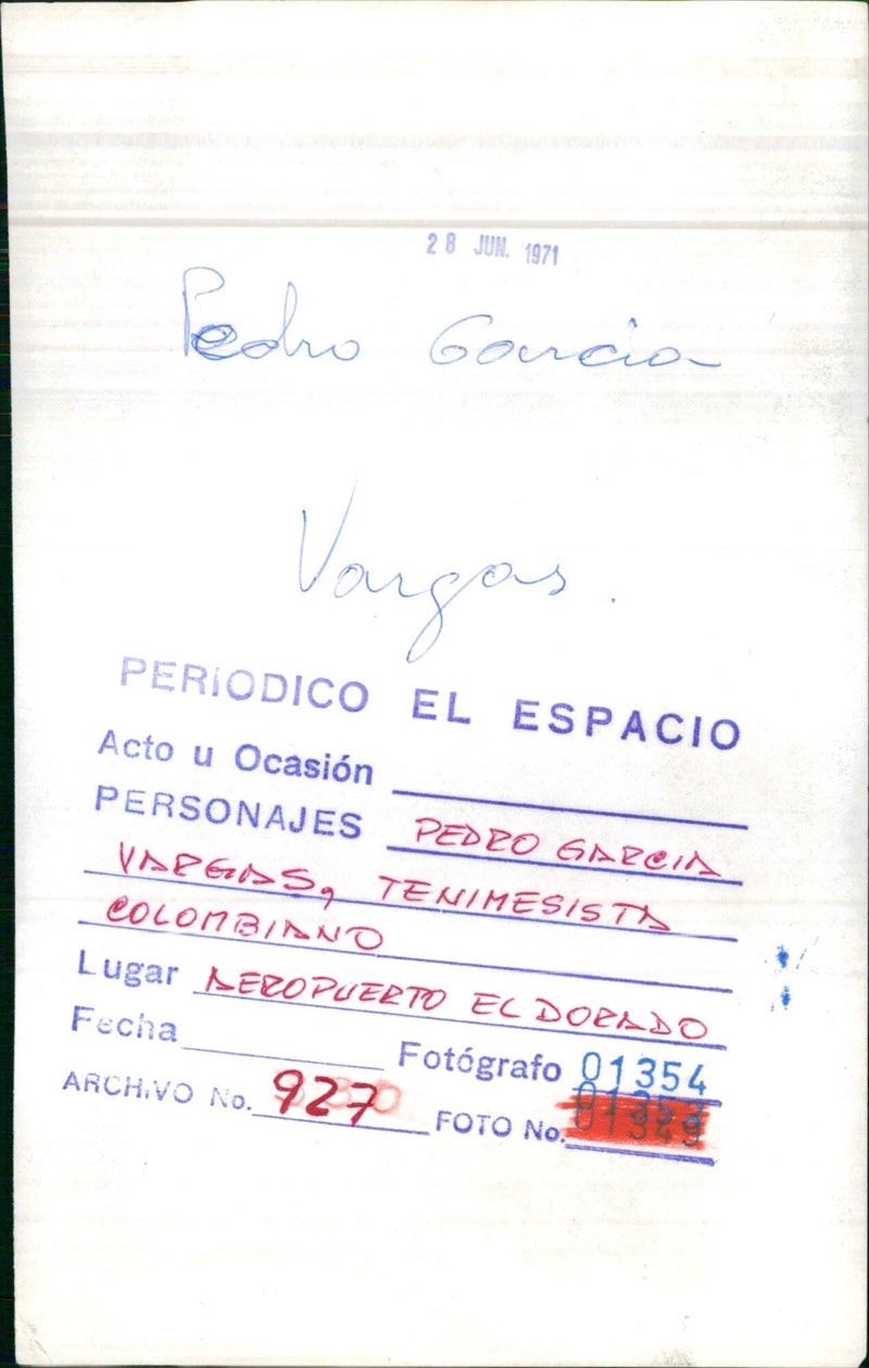 Pedro Garcia Vargas - Vintage Photograph