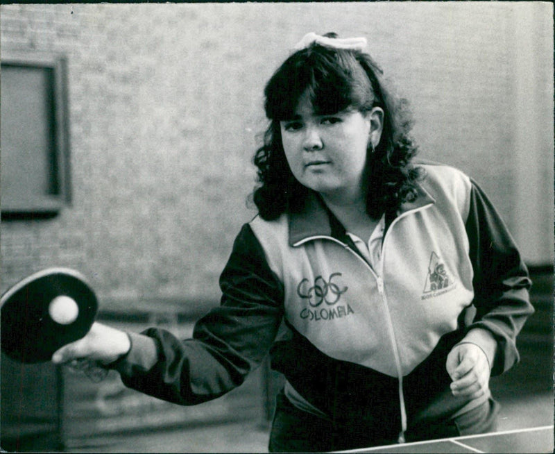 Table Tennis- Diana Casasson - Vintage Photograph