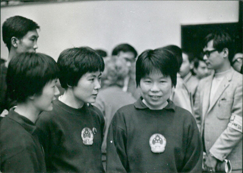 Liang Li-chen (right) Ching Min-chi and Lin Jui-ching - Vintage Photograph