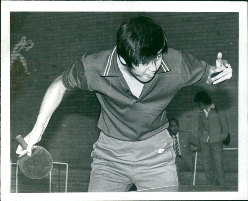 Table tennis player - Vintage Photograph