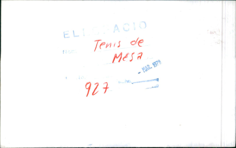 Table tennis - Vintage Photograph