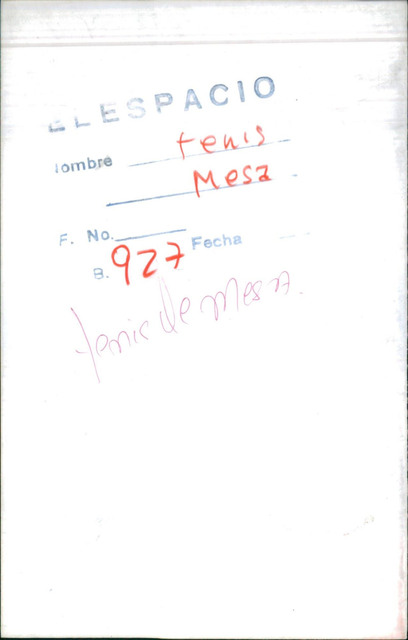 Table tennis - Vintage Photograph