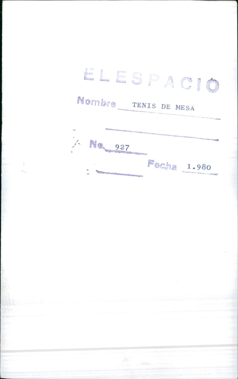 Table tennis - Vintage Photograph