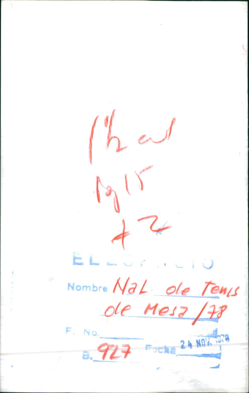 Table tennis - Vintage Photograph