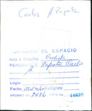 Carlos A. Zapata - Vintage Photograph