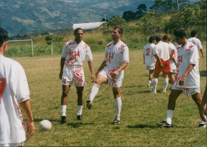 Football: Venezuela international football team - Vintage Photograph