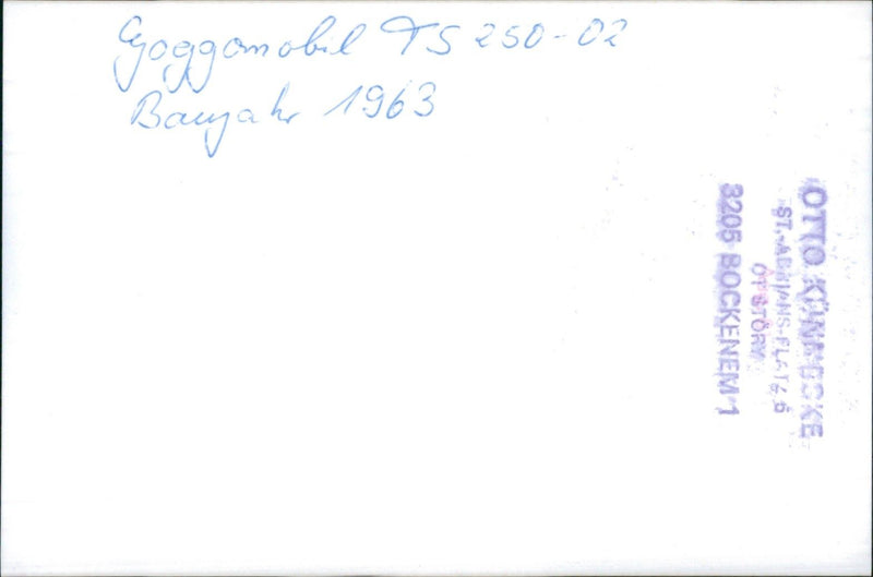 1963 Goggomobil TS 250 - Vintage Photograph