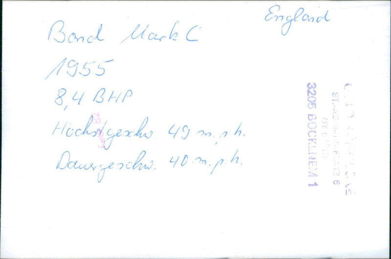 1955 Bond Mark C - Vintage Photograph