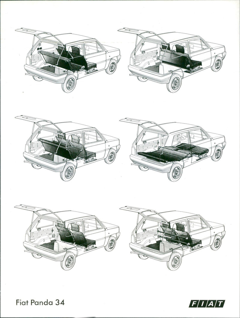1981 Fiat Panda 34 - Vintage Photograph