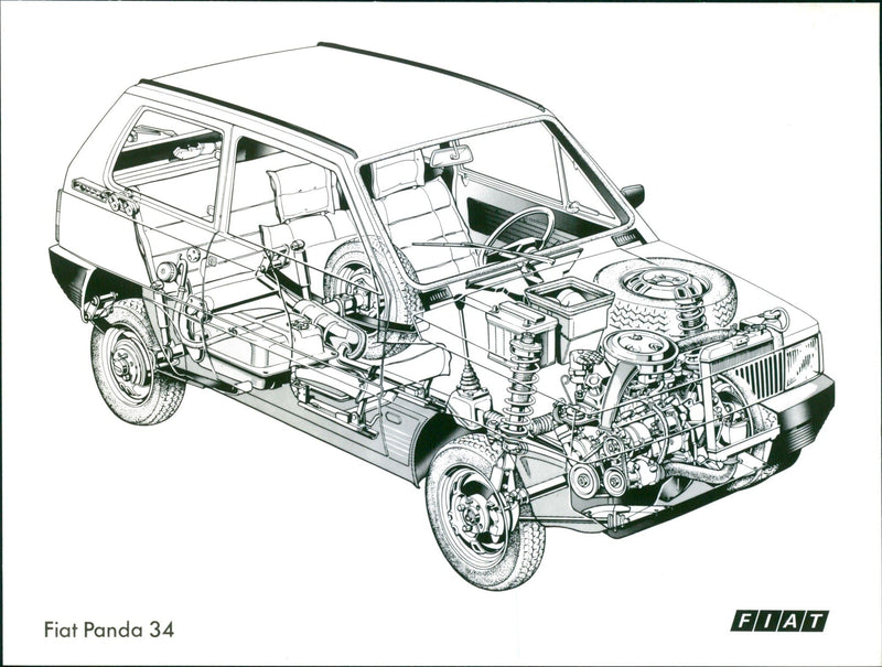 1981 Fiat Panda 34 - Vintage Photograph