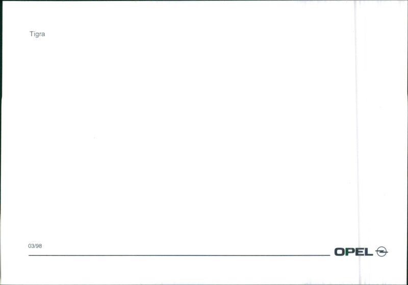 1998 Opel Tigra - Vintage Photograph