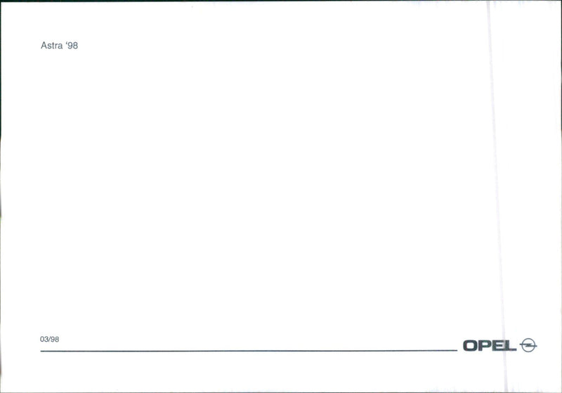 1998 Opel Astra - Vintage Photograph