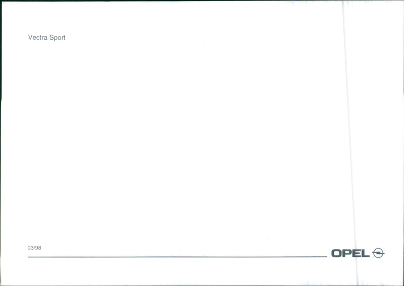 1998 Opel Vectra - Vintage Photograph