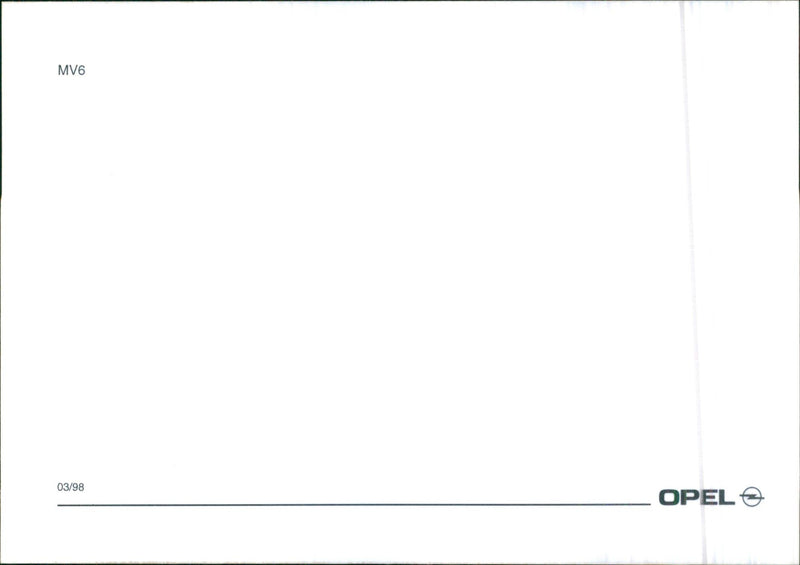 1998 Opel Omega - Vintage Photograph