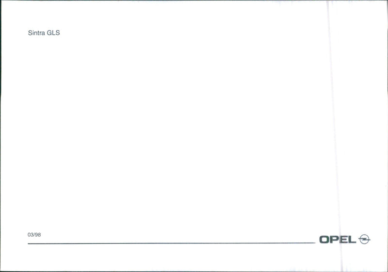 1998 Opel Sintra - Vintage Photograph