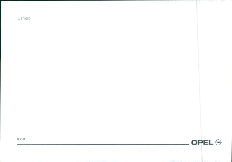 1998 Opel Campo - Vintage Photograph